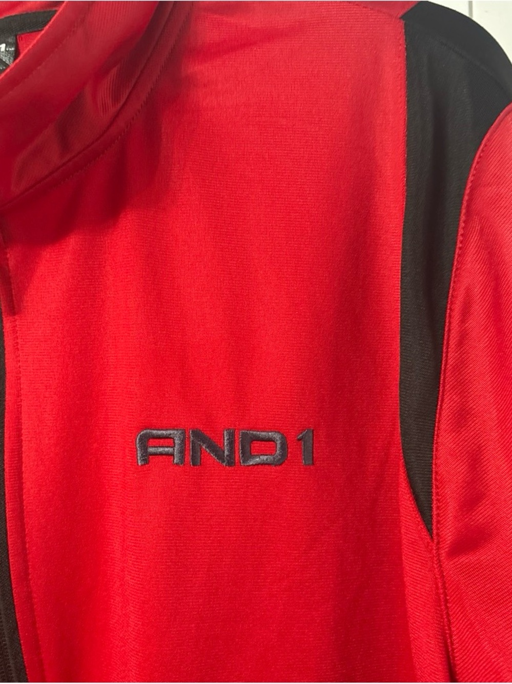 And1 Red and Black Sports Jacket with Logo